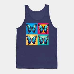 Pop Morpho Butterfly Art - Cool Insect Tank Top